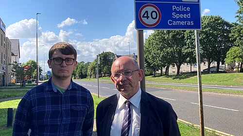the Lib Dem team on South Gyle Broadway