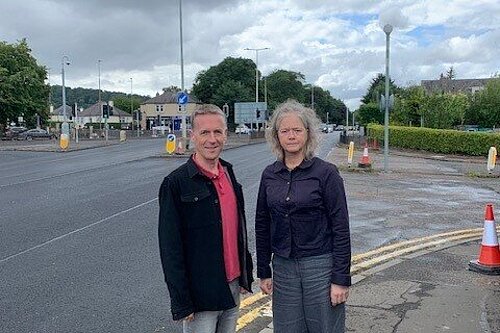 Lib Dem team at Farmer's junction