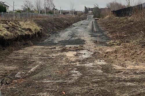 the torwood path with work in progress