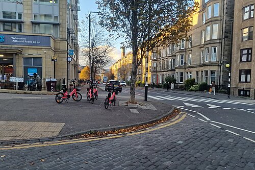 Bikes left on the corner of Hopetoun Crescent and McDonald Road