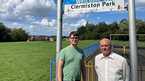 Lib Dem cllrs at the playpark