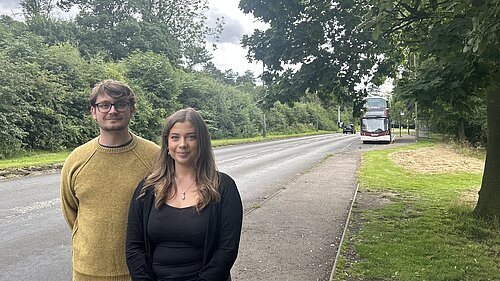 Ed and Eloise on Clermiston Road