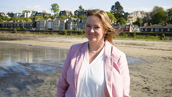 Sanne at Wardie Bay
